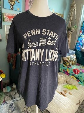 Rivalry Threads Navy and White Logo Tee